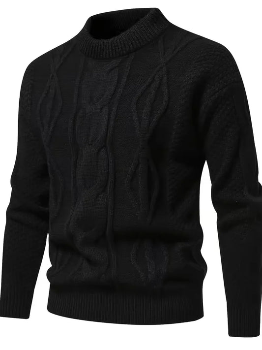 Gebreide Trui Dik met Jacquard Patroon Warm - StudioMarella