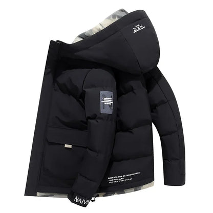 Heren Winterjas Gewatteerd met Capuchon Waterdicht - StudioMarella
