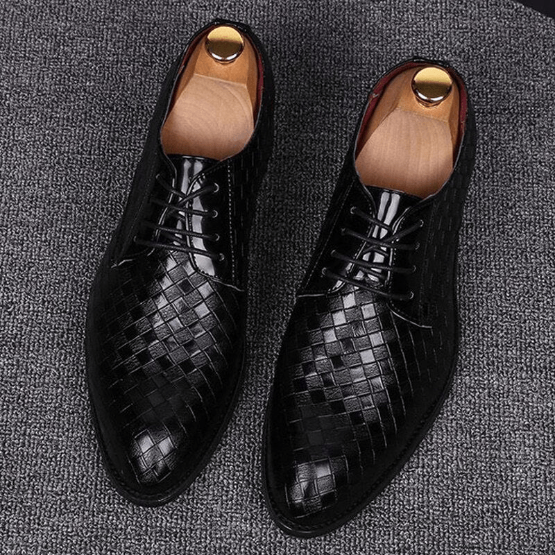 Heren Schoenen Veterschoenen Elegant Comfortabel Leer - StudioMarella