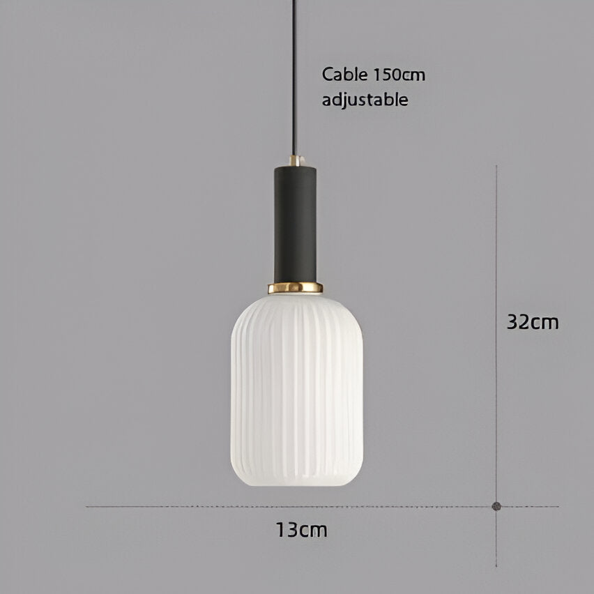 Hanglamp Gekleurd Glas Retro Nordisch E27 Wit Groen Roze Ø13 Ø30 Eetkamer