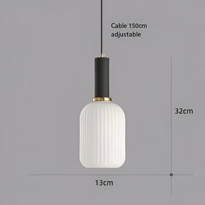 Hanglamp Gekleurd Glas Retro Nordisch E27 Wit Groen Roze Ø13 Ø30 Eetkamer