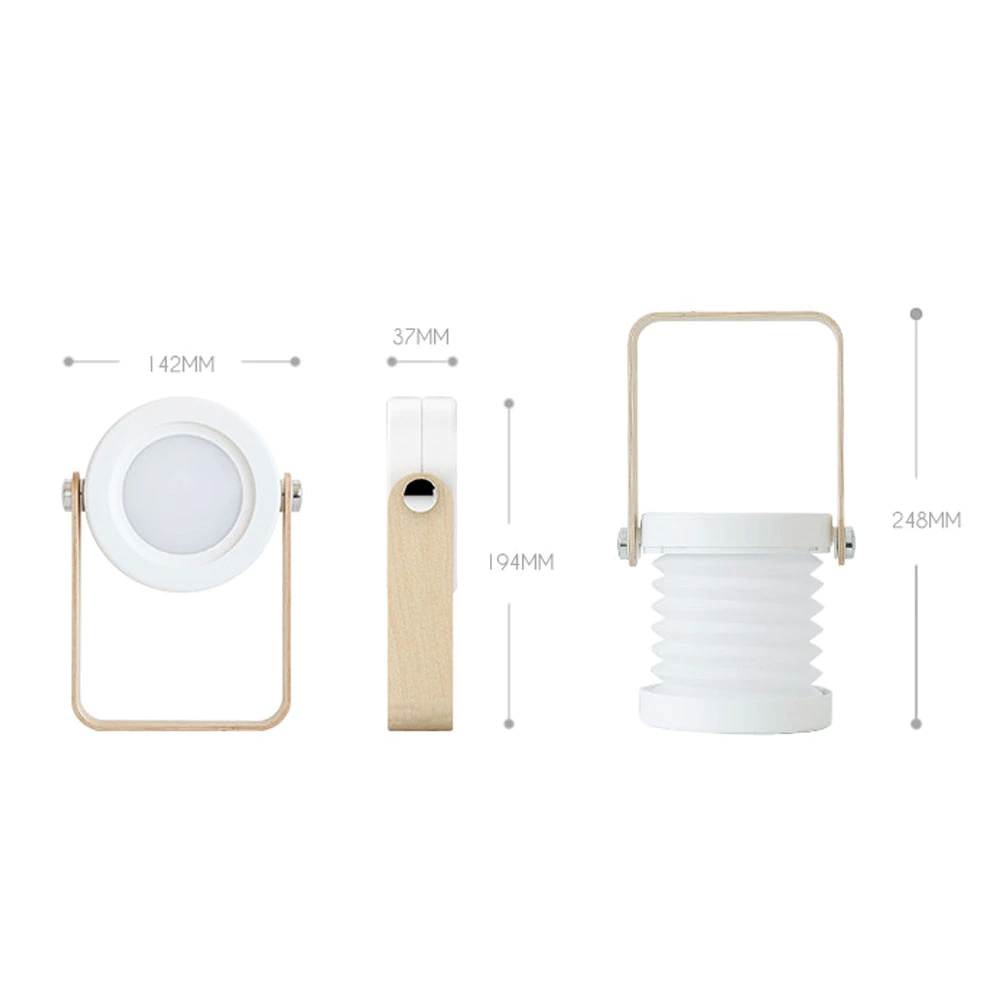 Tafellamp hout LED oplaadbaar dimbaar wit bureau nachtlamp Scandinavisch design verstelbare lamp draadloos USB