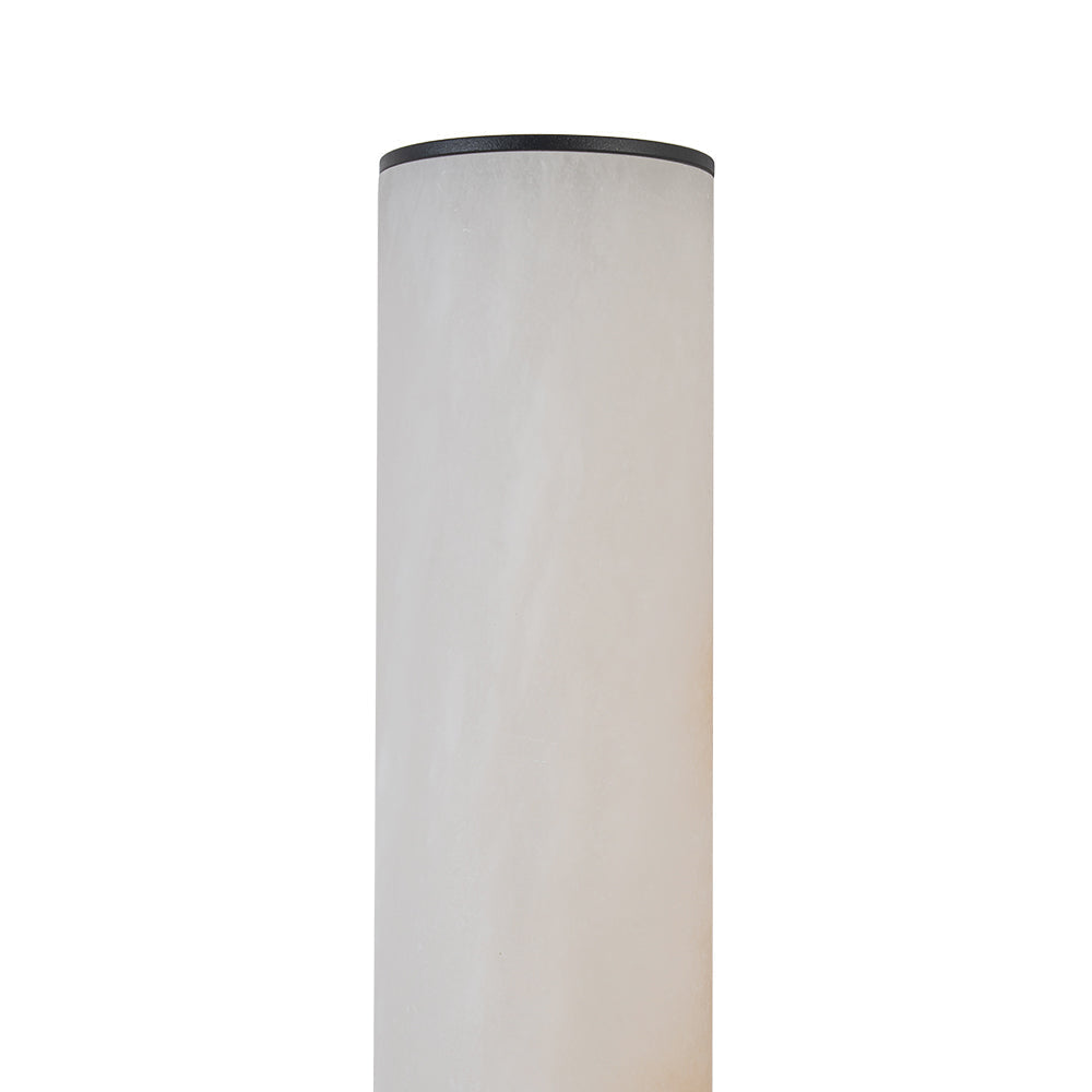 Lineaire LED Wandlamp met Albast – Moderne Badkamerverlichting in Messing of Zwart – 60cm Dimbaar 3000K