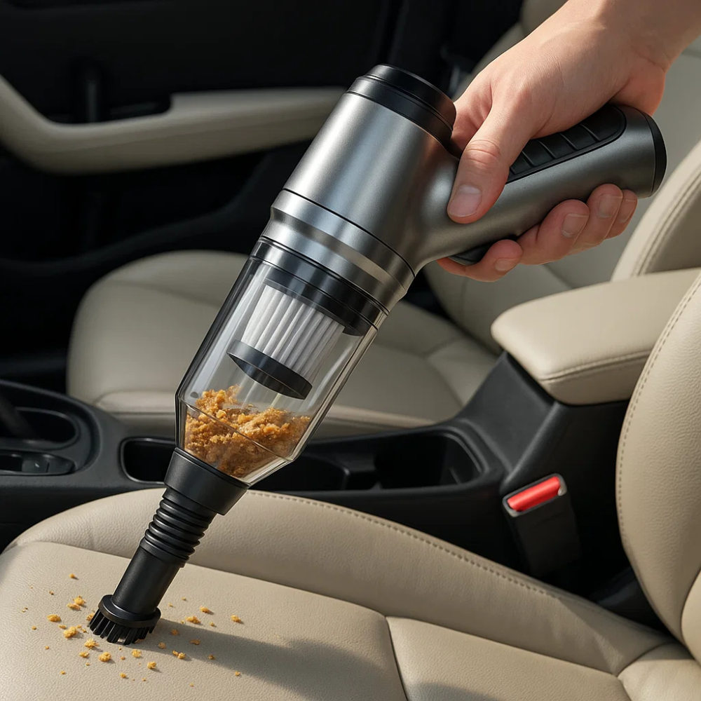 Draadloze Handstofzuiger voor Auto 95.000PA – Krachtige Compacte Autostofzuiger met USB-C Opladen