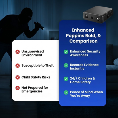 Compacte HD Beveiligingscamera met Audio en Bewegingsdetectie Nachtzicht Wi-Fi