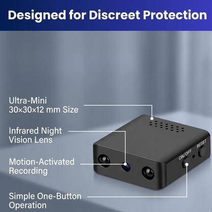 Compacte HD Beveiligingscamera met Audio en Bewegingsdetectie Nachtzicht Wi-Fi