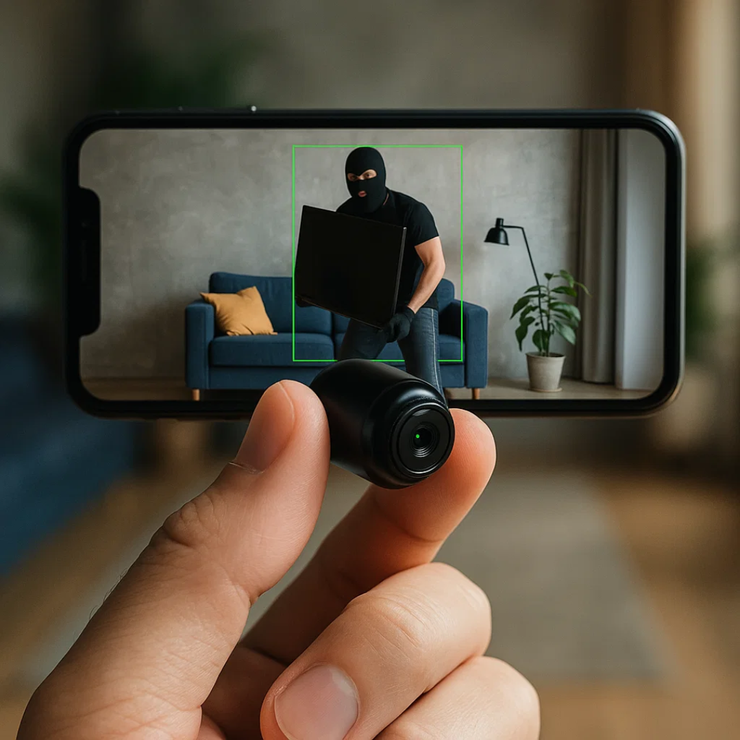 Compacte Bewakingscamera met Audio & Nachtzicht – WiFi & Hotspot