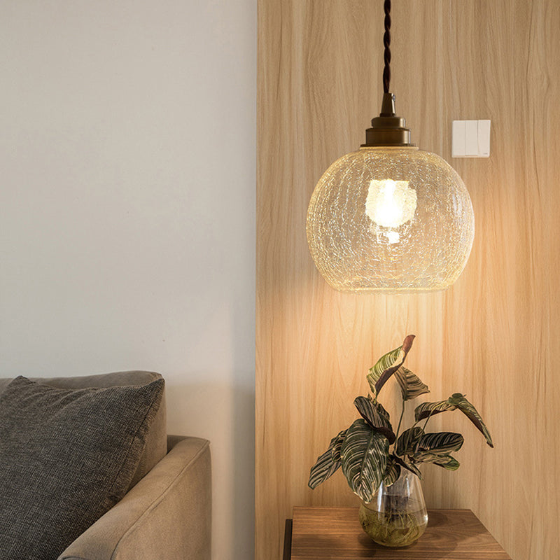 Hanglamp Kristalglas Transparant Scandinavisch Retro E27 15cm LED Eetkamer Woonkamer Minimalistisch