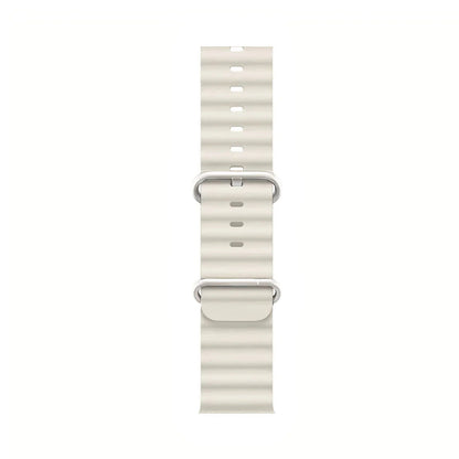 Elastische Horlogeband voor Smartwatch 40-49mm Siliconen Stretch Bandje Geel Blauw Wit Oranje Geschikt voor Sport Duiken Dagelijks Gebruik Comfortabele Pasvorm Ook Over Wetsuit