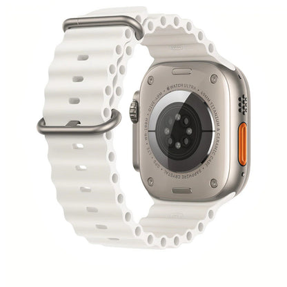 Elastische Horlogeband voor Smartwatch 40-49mm Siliconen Stretch Bandje Geel Blauw Wit Oranje Geschikt voor Sport Duiken Dagelijks Gebruik Comfortabele Pasvorm Ook Over Wetsuit