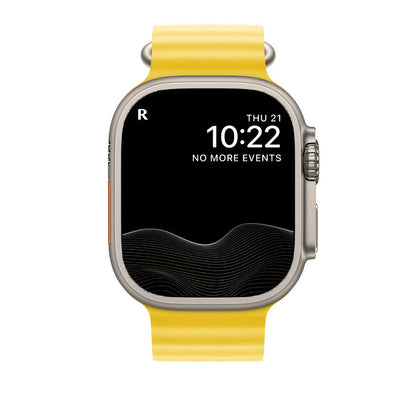 Elastische Horlogeband voor Smartwatch 40-49mm Siliconen Stretch Bandje Geel Blauw Wit Oranje Geschikt voor Sport Duiken Dagelijks Gebruik Comfortabele Pasvorm Ook Over Wetsuit