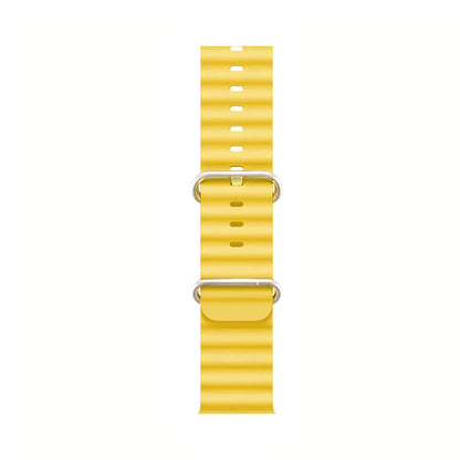 Elastische Horlogeband voor Smartwatch 40-49mm Siliconen Stretch Bandje Geel Blauw Wit Oranje Geschikt voor Sport Duiken Dagelijks Gebruik Comfortabele Pasvorm Ook Over Wetsuit