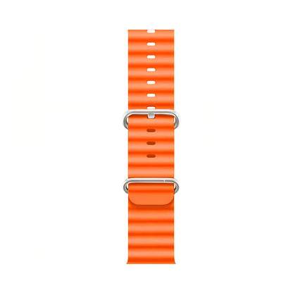 Elastische Horlogeband voor Smartwatch 40-49mm Siliconen Stretch Bandje Geel Blauw Wit Oranje Geschikt voor Sport Duiken Dagelijks Gebruik Comfortabele Pasvorm Ook Over Wetsuit