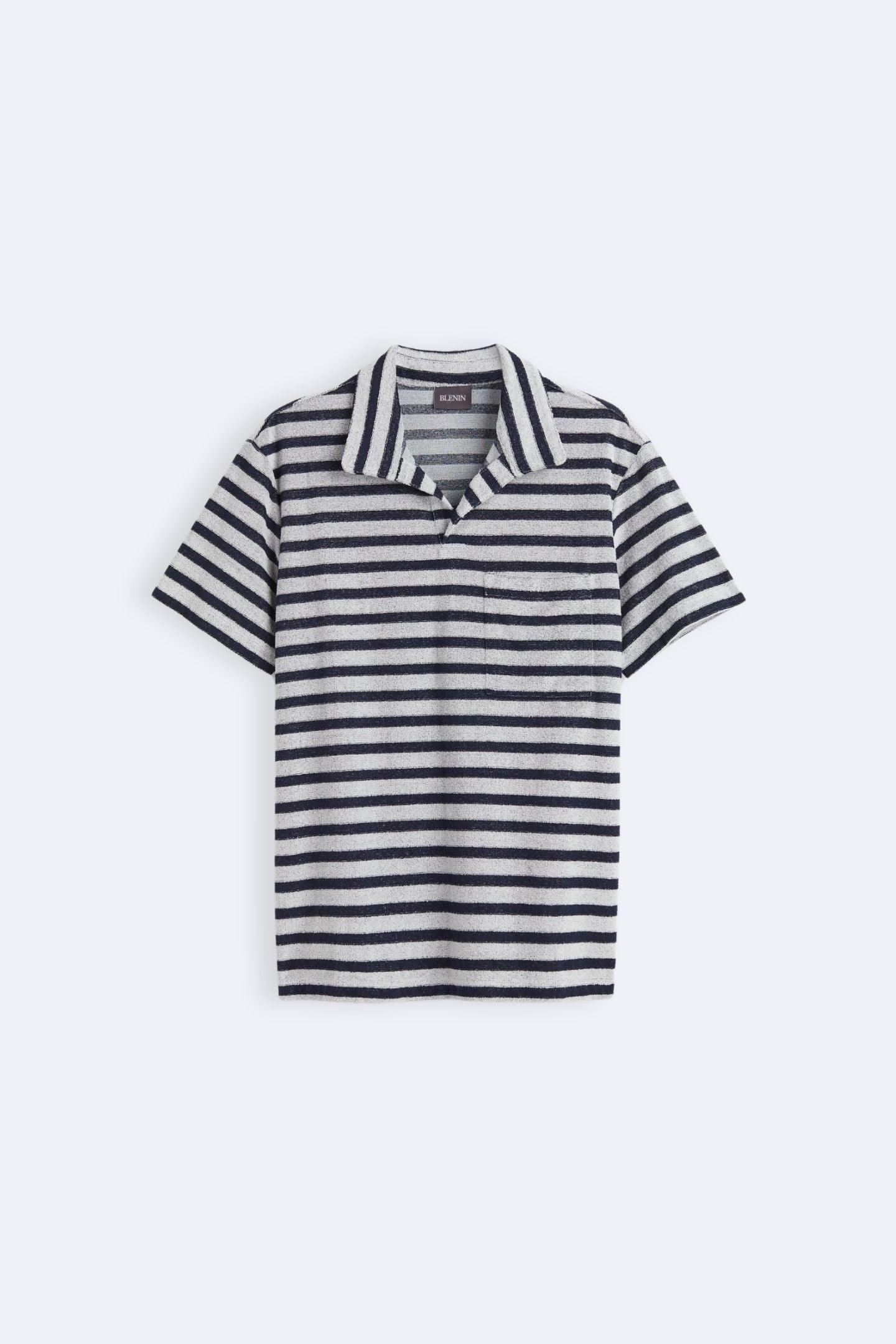 Polo Shirt Mannen Gestreept Maritiem Design - StudioMarella