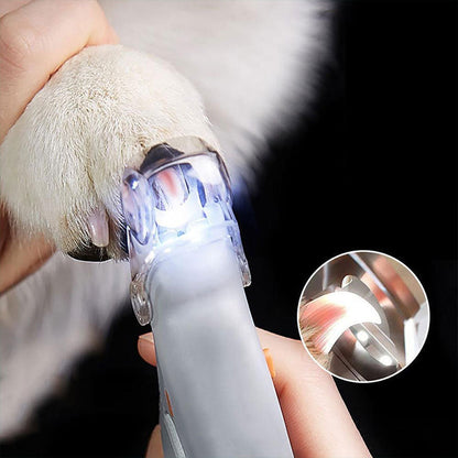 Nagelknipper voor Honden met Geïntegreerde Sensorbeveiliging | Premium RVS Nageltrimmer met Ergonomisch Handvat | Pijnloos Klauwverzorging voor Grote en Kleine Honden | Veilige Nagelschaar Huisdieren