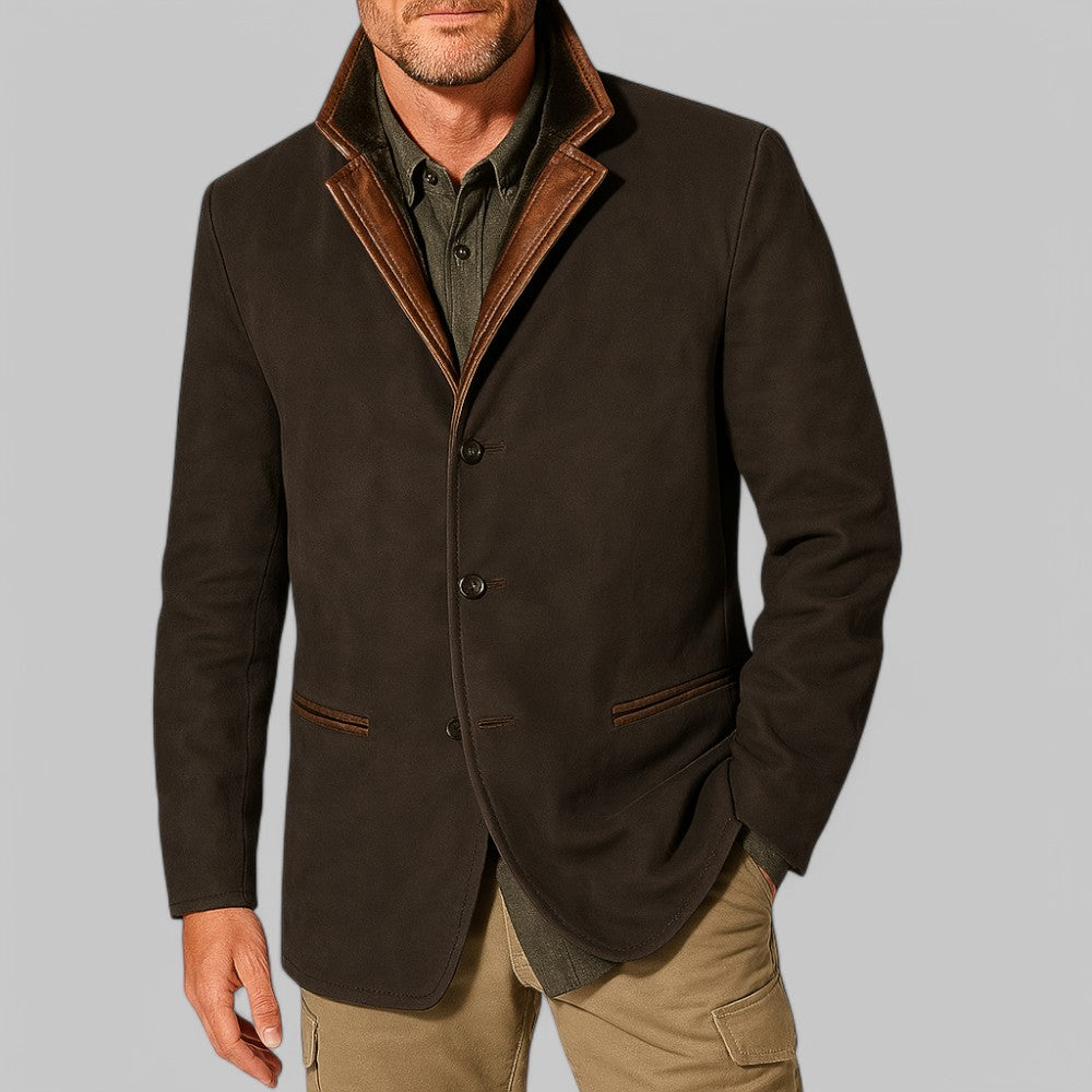 Leren Jas Vintage Stijl Elegante Design - StudioMarella