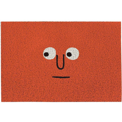 Welkommat Emoji Design Polyester met Antislip Rubberen Achterkant - Duurzame Deurmat voor Entree Hal en Gang