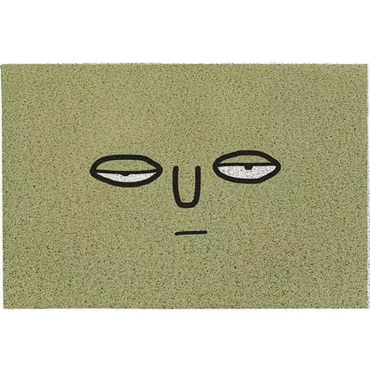 Welkommat Emoji Design Polyester met Antislip Rubberen Achterkant - Duurzame Deurmat voor Entree Hal en Gang