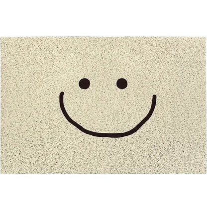 Welkommat Emoji Design Polyester met Antislip Rubberen Achterkant - Duurzame Deurmat voor Entree Hal en Gang
