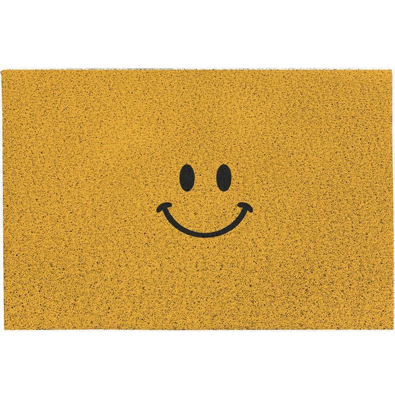 Welkommat Emoji Design Polyester met Antislip Rubberen Achterkant - Duurzame Deurmat voor Entree Hal en Gang