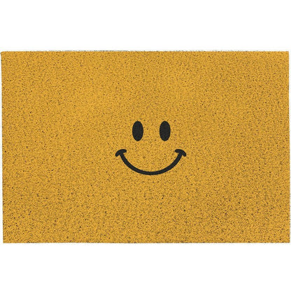 Welkommat Emoji Design Polyester met Antislip Rubberen Achterkant - Duurzame Deurmat voor Entree Hal en Gang
