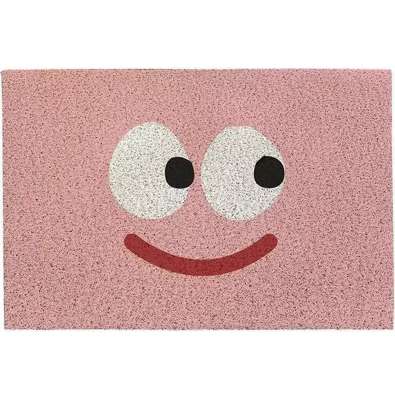 Welkommat Emoji Design Polyester met Antislip Rubberen Achterkant - Duurzame Deurmat voor Entree Hal en Gang