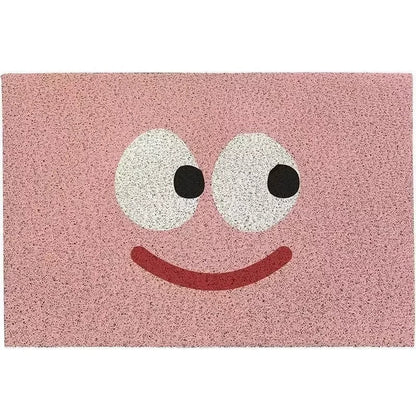 Welkommat Emoji Design Polyester met Antislip Rubberen Achterkant - Duurzame Deurmat voor Entree Hal en Gang