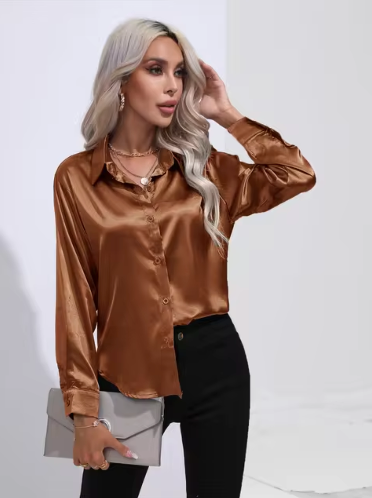 Elegante Blouse van Zijde met Charme
