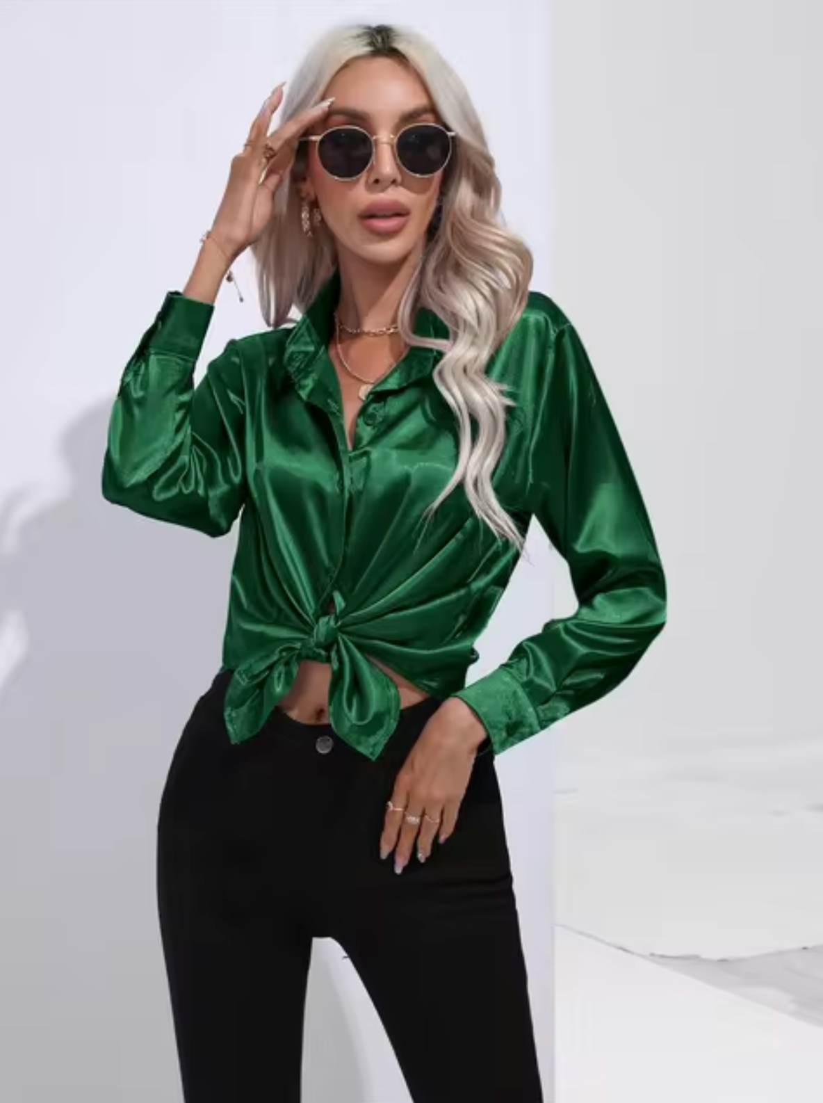 Elegante Blouse van Zijde met Charme