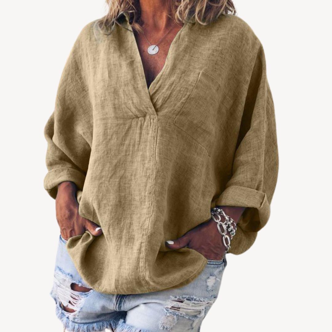 Doris | Casual Blouse met V-hals voor Dames 2