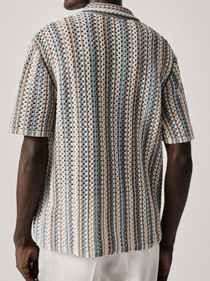 Polo Shirt Streepjes Luchtig Katoen Casuel
