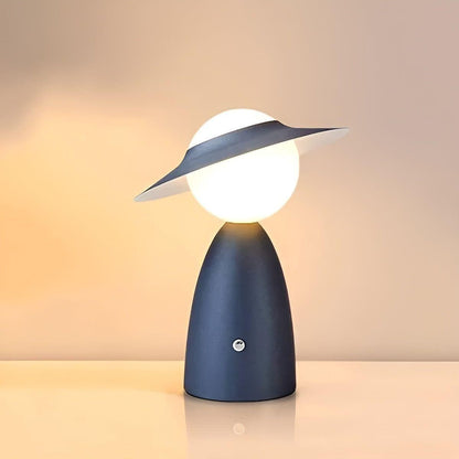 Draadloze Tafellamp LED Accu Touch Metaal Blauw Rood Slaapkamer Bureau Nachtlamp Decoratie Oplaadbaar