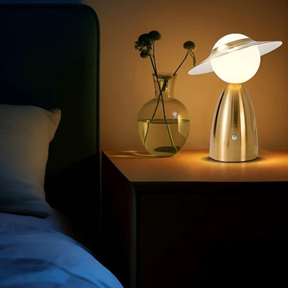 Draadloze Tafellamp LED Accu Touch Metaal Blauw Rood Slaapkamer Bureau Nachtlamp Decoratie Oplaadbaar