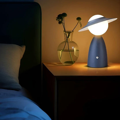 Draadloze Tafellamp LED Accu Touch Metaal Blauw Rood Slaapkamer Bureau Nachtlamp Decoratie Oplaadbaar