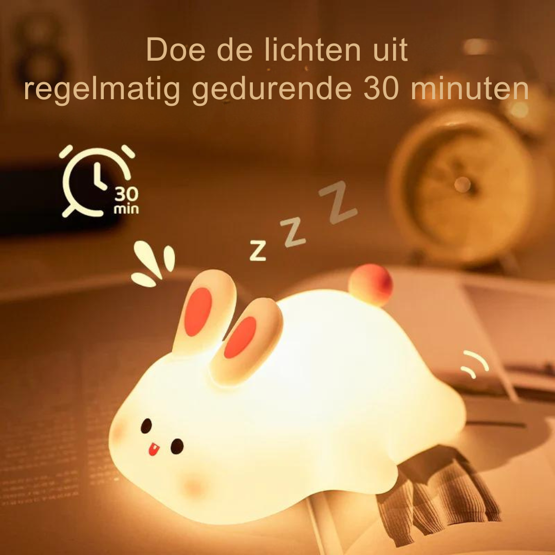 Nachtlampje Dieren LED Nachtverlichting Zacht Siliconen USB Oplaadbaar Timer Sfeerverlichting Kinderkamer