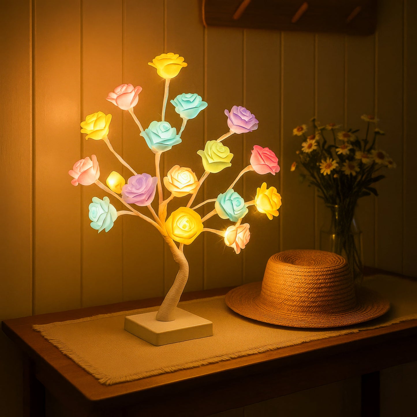 Decoratieve Verlichte Bloemenboom Warmwit LED voor Sfeervolle Woonkamerinrichting