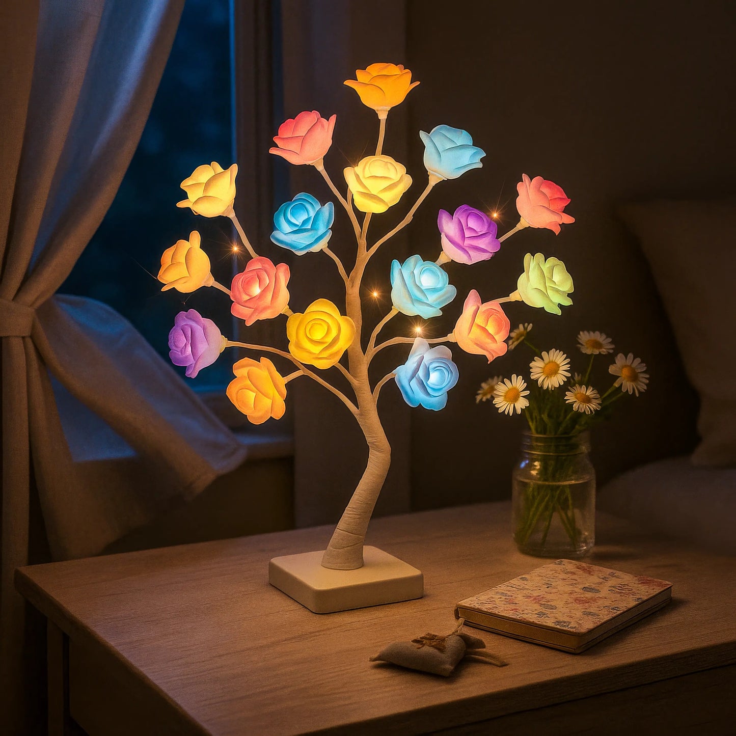 Decoratieve Verlichte Bloemenboom Warmwit LED voor Sfeervolle Woonkamerinrichting