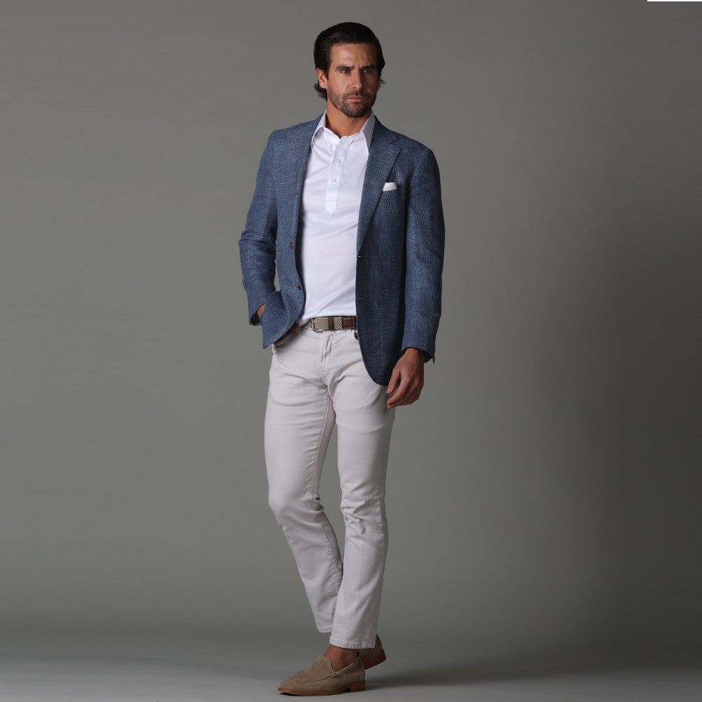 Mannen Poloshirt Korte Mouwen Rekbaar Slim Fit