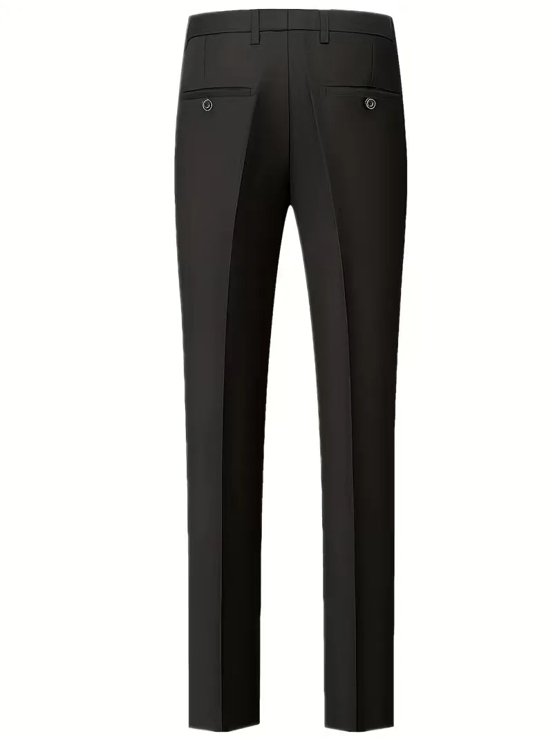 Driedelig heren pak met slim fit en glanzende afwerking