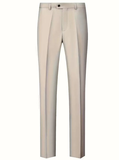 Driedelig heren pak met slim fit en glanzende afwerking