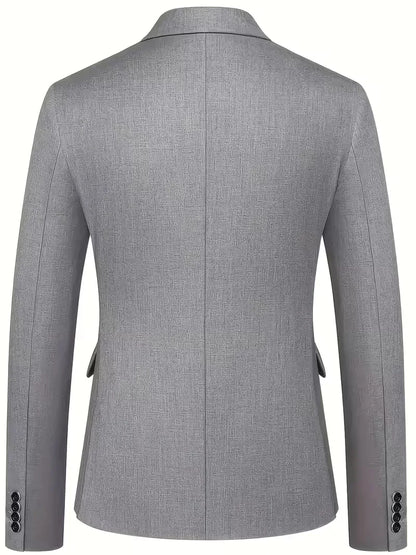 Driedelig heren pak met slim fit en glanzende afwerking