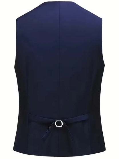 Driedelig heren pak met slim fit en glanzende afwerking