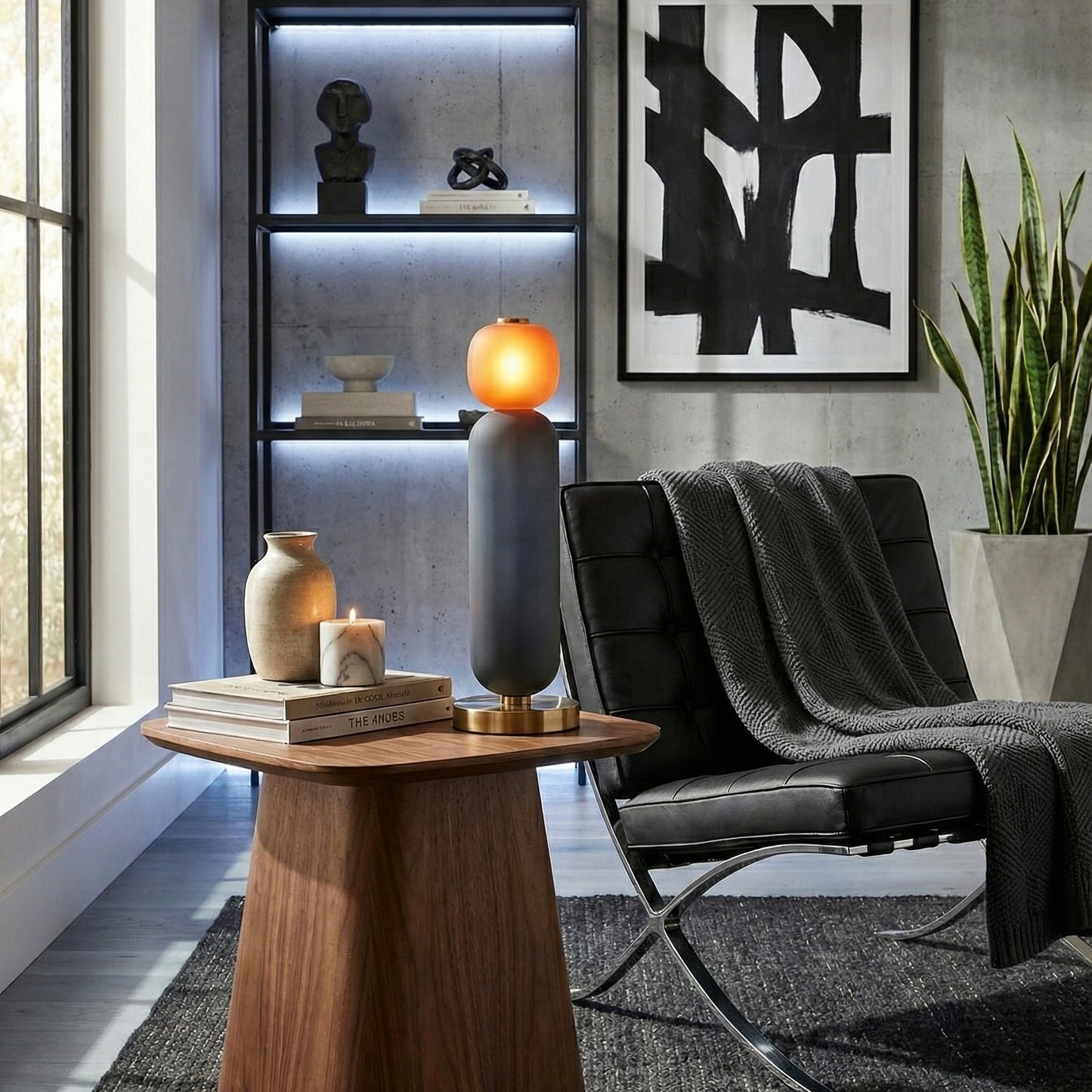 Glazen Tafellamp met Gouden Voet – Modern Design met Gekleurde Kappen – 15-53 cm