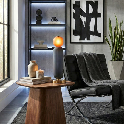 Glazen Tafellamp met Gouden Voet – Modern Design met Gekleurde Kappen – 15-53 cm