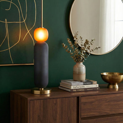 Glazen Tafellamp met Gouden Voet – Modern Design met Gekleurde Kappen – 15-53 cm