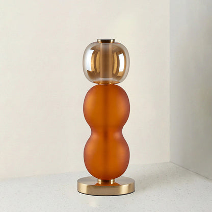 Glazen Tafellamp met Gouden Voet – Modern Design met Gekleurde Kappen – 15-53 cm