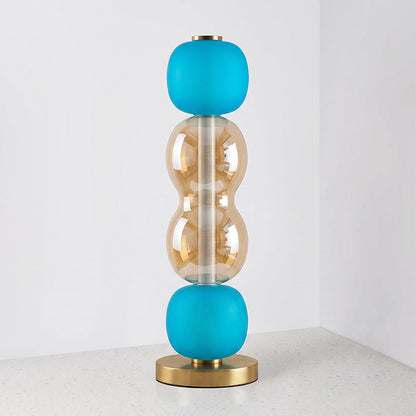 Glazen Tafellamp met Gouden Voet – Modern Design met Gekleurde Kappen – 15-53 cm