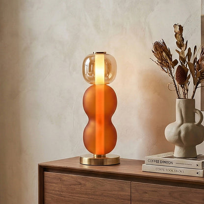 Glazen Tafellamp met Gouden Voet – Modern Design met Gekleurde Kappen – 15-53 cm
