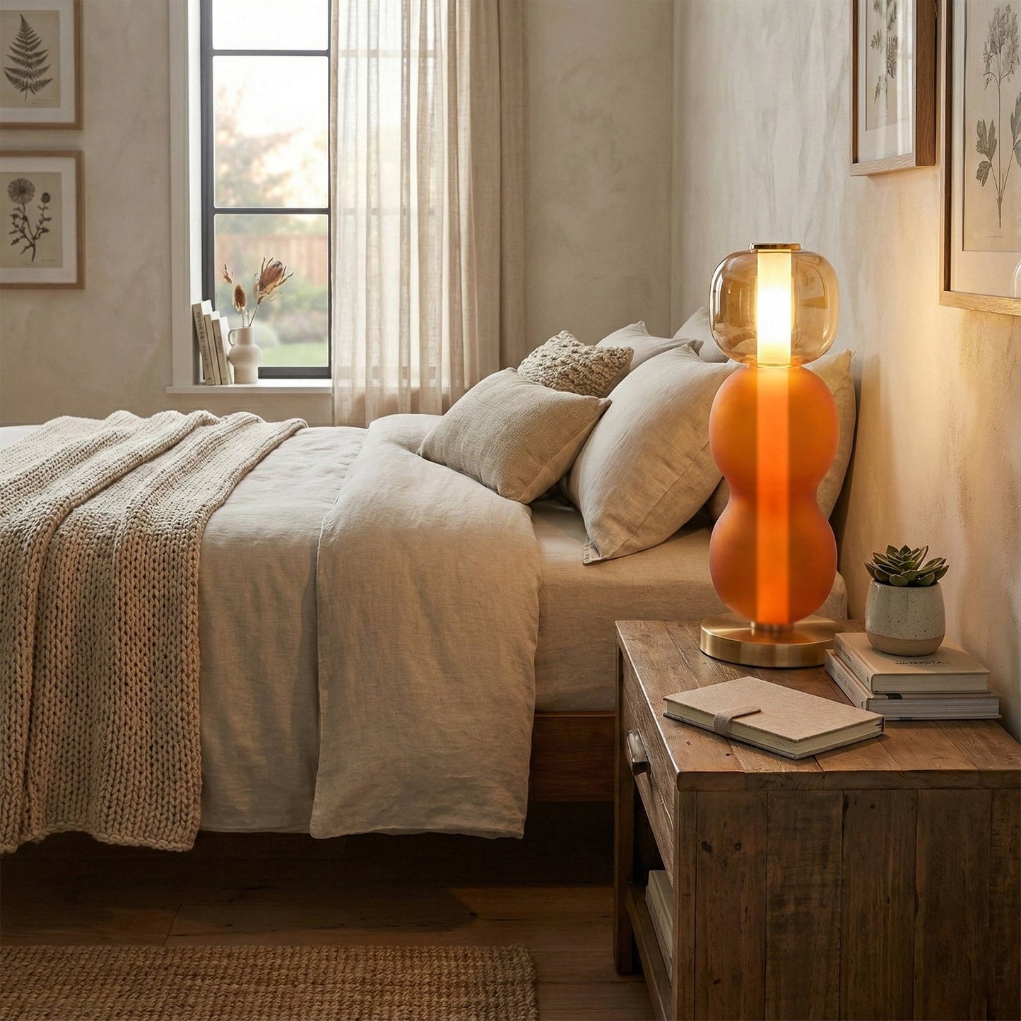 Glazen Tafellamp met Gouden Voet – Modern Design met Gekleurde Kappen – 15-53 cm