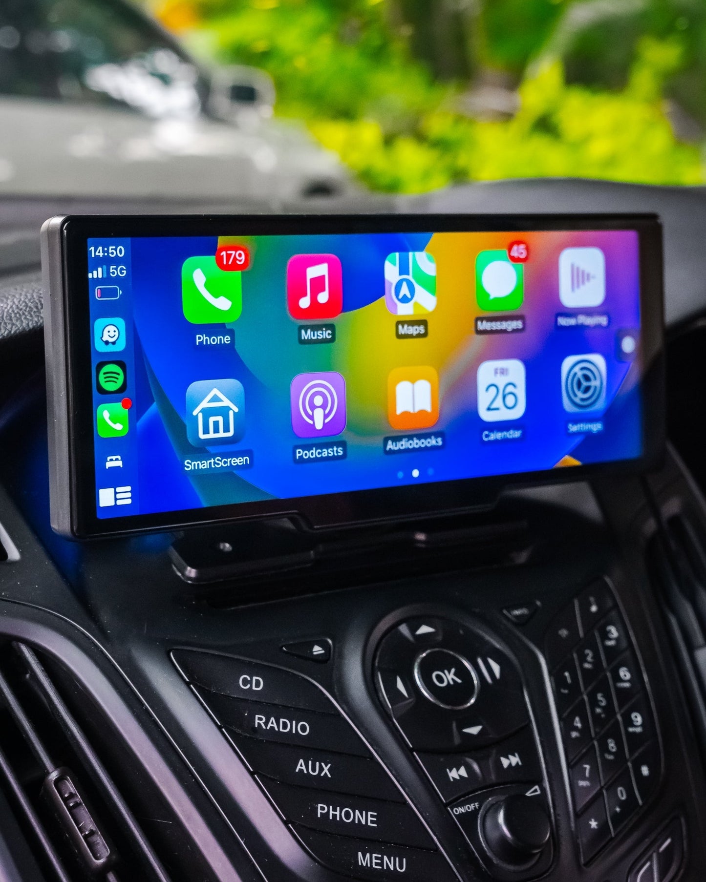 Draadloze CarPlay & Android Auto Display – Universeel Autoscherm met Touchscreen en GPS-Navigatie voor Veilige Handsfree Bediening